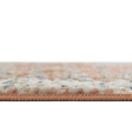 Salmon Pink 2' x 8' Nyla Runner Area Rug 100% Polypropylene Traditional Classic Carpet for Living Room, Kitchen, Bedroom, Dining, Office for Sale at Rug Engine