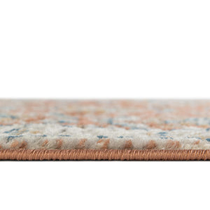 Salmon Pink 2' x 6' Nyla Runner Area Rug 100% Polypropylene Traditional Classic Carpet for Living Room, Kitchen, Bedroom, Dining, Office for Sale at Rug Engine