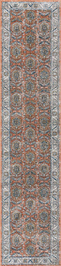 Salmon Pink 2' 7 x 12' Nyla Runner Area Rug 100% Polypropylene Traditional Classic Carpet for Living Room, Kitchen, Bedroom, Dining, Office for Sale at Rug Engine