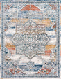 Multicolor 9' x 12' Nyla Rectangle Area Rug 100% Polypropylene Traditional Classic Carpet for Living Room, Kitchen, Bedroom, Dining, Office for Sale at Rug Engine