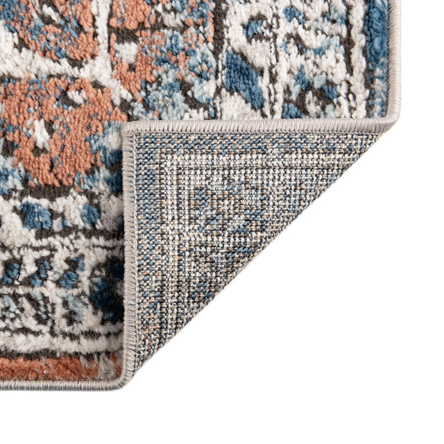 Multicolor 9' x 12' Nyla Rectangle Area Rug 100% Polypropylene Traditional Classic Carpet for Living Room, Kitchen, Bedroom, Dining, Office for Sale at Rug Engine
