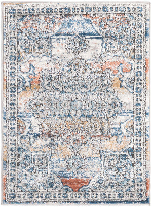 Multicolor 2' x 3' Nyla Rectangle Area Rug 100% Polypropylene Traditional Classic Carpet for Living Room, Kitchen, Bedroom, Dining, Office for Sale at Rug Engine