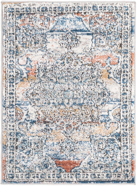 Multicolor 2' x 3' Nyla Rectangle Area Rug 100% Polypropylene Traditional Classic Carpet for Living Room, Kitchen, Bedroom, Dining, Office for Sale at Rug Engine