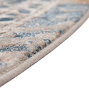 Multicolor 10' x 10' Nyla Round Area Rug 100% Polypropylene Traditional Classic Carpet for Living Room, Kitchen, Bedroom, Dining, Office for Sale at Rug Engine