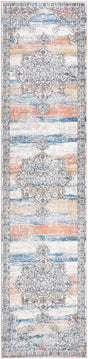 Multicolor 2' 7 x 12' Nyla Runner Area Rug 100% Polypropylene Traditional Classic Carpet for Living Room, Kitchen, Bedroom, Dining, Office for Sale at Rug Engine