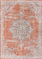 Salmon Pink 10' x 14' Nyla Rectangle Area Rug 100% Polypropylene Traditional Classic Carpet for Living Room, Kitchen, Bedroom, Dining, Office for Sale at Rug Engine