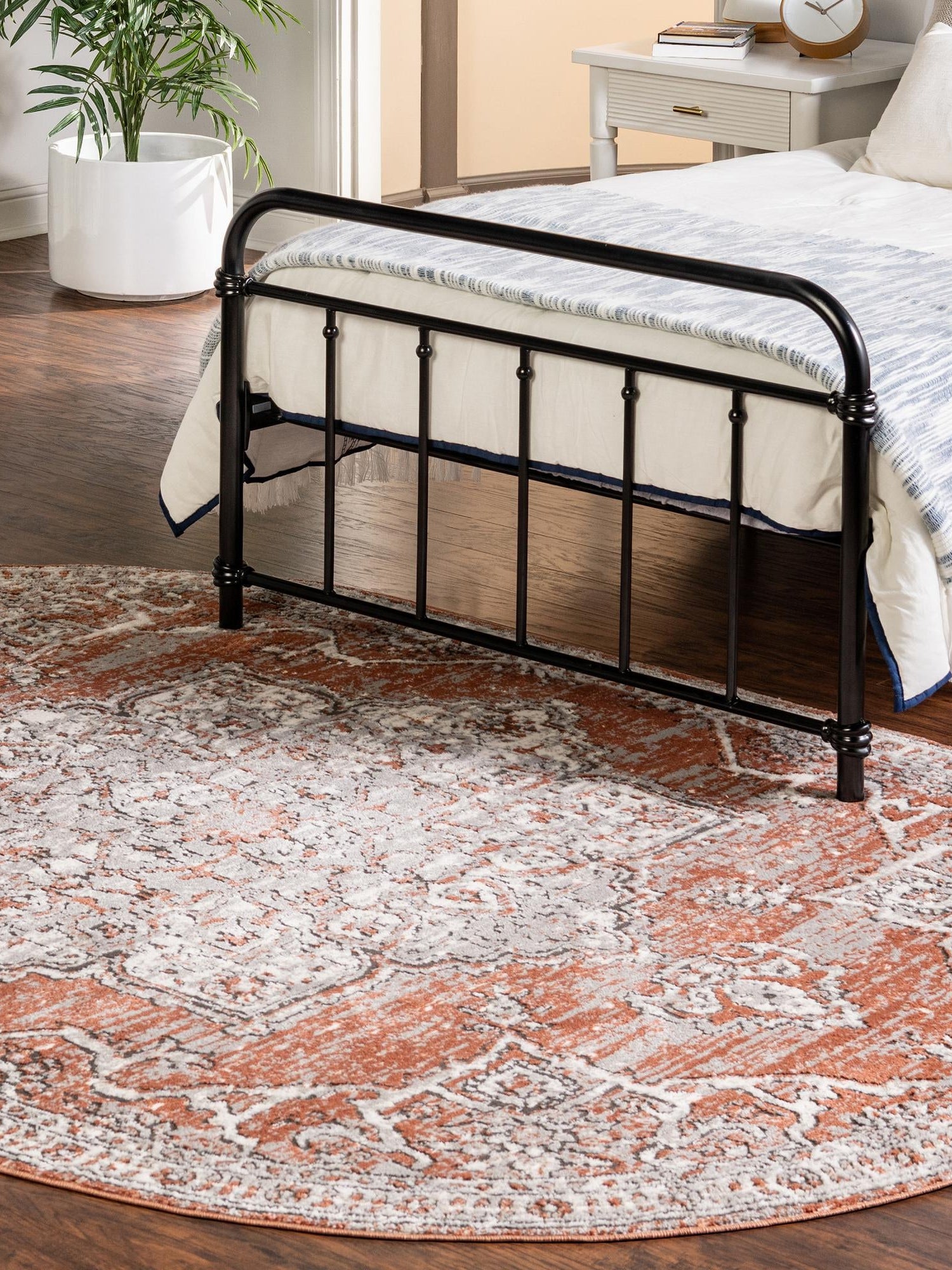 Salmon Pink 5' 3 x 8' Nyla Oval Area Rug 100% Polypropylene Traditional Classic Carpet for Living Room, Kitchen, Bedroom, Dining, Office for Sale at Rug Engine