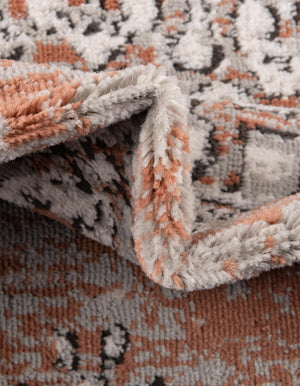 Salmon Pink 5' 3 x 8' Nyla Oval Area Rug 100% Polypropylene Traditional Classic Carpet for Living Room, Kitchen, Bedroom, Dining, Office for Sale at Rug Engine