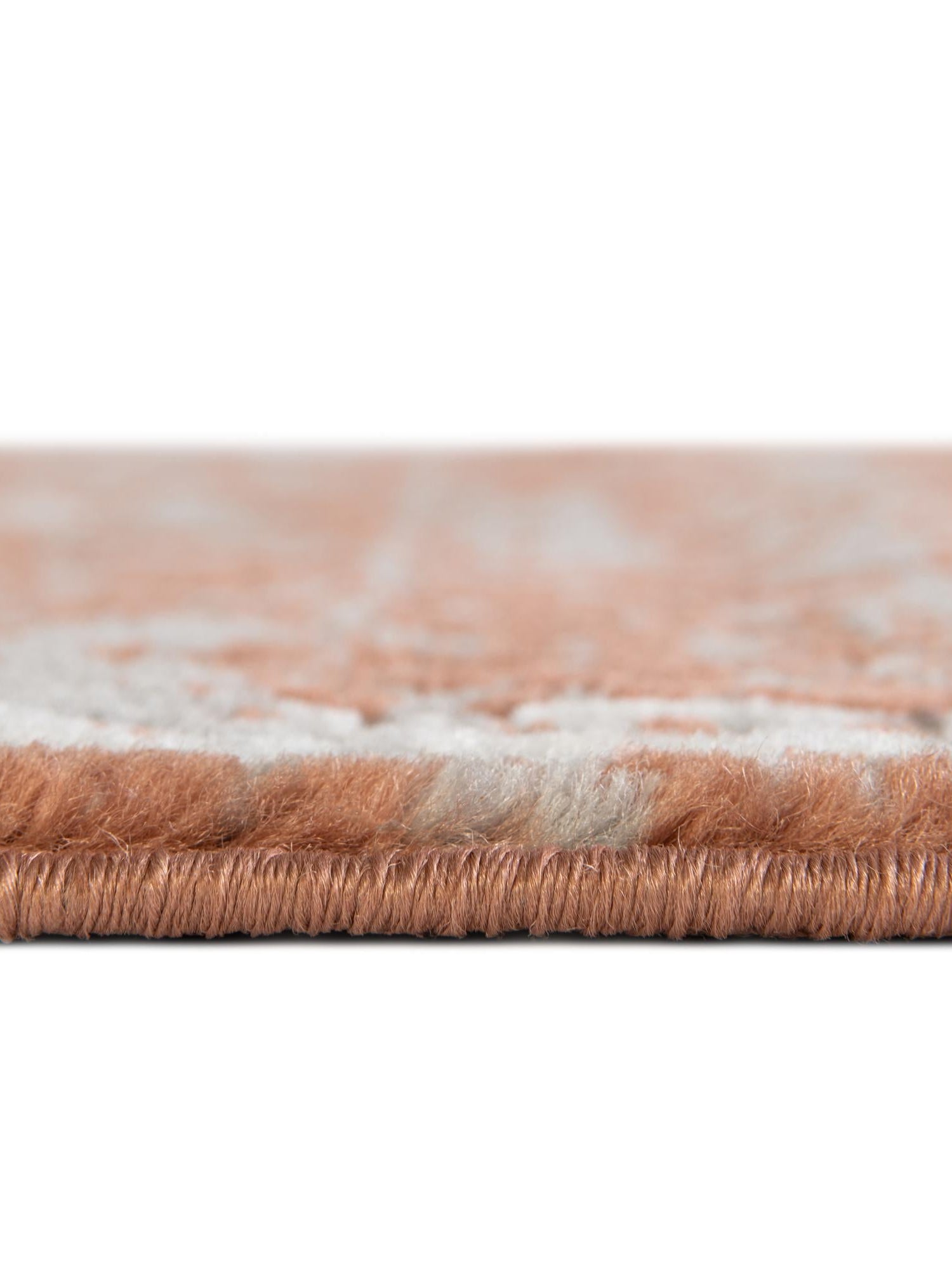 Salmon Pink 2' x 6' Nyla Runner Area Rug 100% Polypropylene Traditional Classic Carpet for Living Room, Kitchen, Bedroom, Dining, Office for Sale at Rug Engine