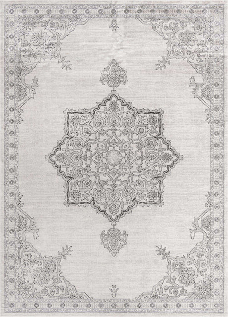 Ivory 10' x 14' Nyla Rectangle Area Rug 100% Polypropylene Traditional Classic Carpet for Living Room, Kitchen, Bedroom, Dining, Office for Sale at Rug Engine