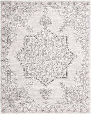 Ivory 7' 10 x 10' Nyla Rectangle Area Rug 100% Polypropylene Traditional Classic Carpet for Living Room, Kitchen, Bedroom, Dining, Office for Sale at Rug Engine