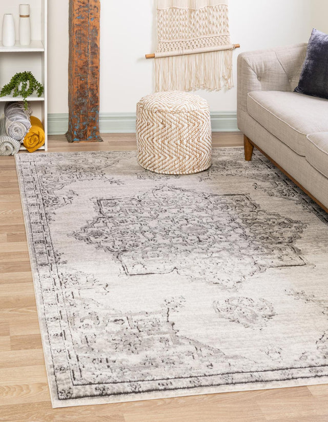 Ivory 3' 3 x 5' 3 Nyla Rectangle Area Rug 100% Polypropylene Traditional Classic Carpet for Living Room, Kitchen, Bedroom, Dining, Office for Sale at Rug Engine