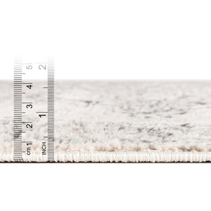 Ivory 2' x 3' Nyla Rectangle Area Rug 100% Polypropylene Traditional Classic Carpet for Living Room, Kitchen, Bedroom, Dining, Office for Sale at Rug Engine
