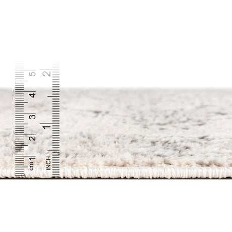 Ivory 12' x 12' Nyla Round Area Rug 100% Polypropylene Traditional Classic Carpet for Living Room, Kitchen, Bedroom, Dining, Office for Sale at Rug Engine