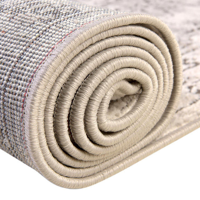 Ivory 2' x 6' Nyla Runner Area Rug 100% Polypropylene Traditional Classic Carpet for Living Room, Kitchen, Bedroom, Dining, Office for Sale at Rug Engine