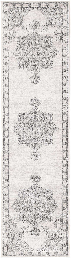 Ivory 2' x 8' Nyla Runner Area Rug 100% Polypropylene Traditional Classic Carpet for Living Room, Kitchen, Bedroom, Dining, Office for Sale at Rug Engine