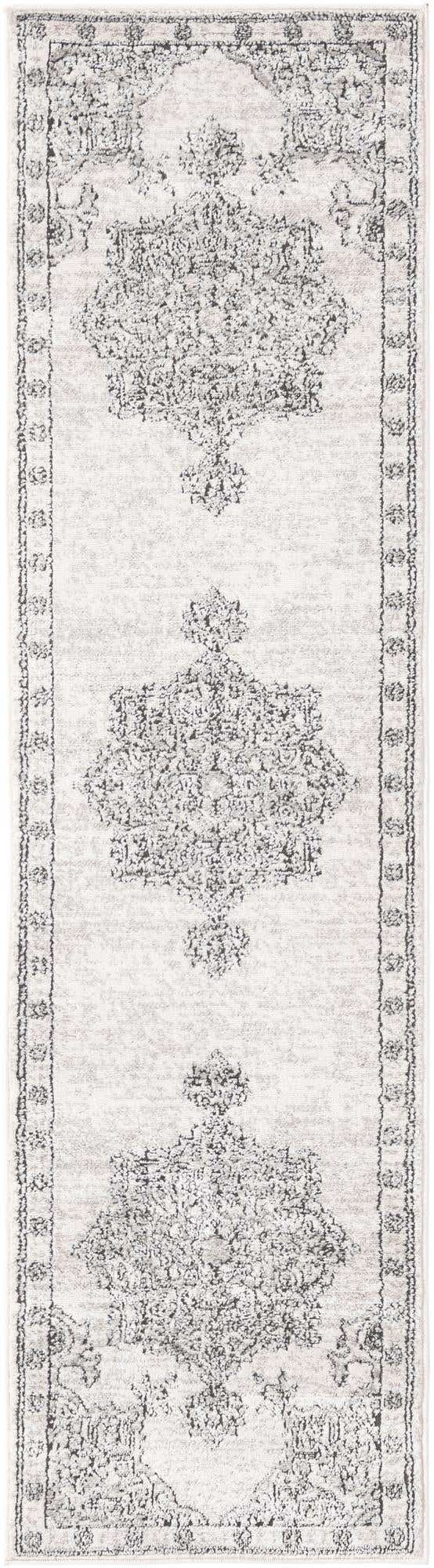 Ivory 2' x 8' Nyla Runner Area Rug 100% Polypropylene Traditional Classic Carpet for Living Room, Kitchen, Bedroom, Dining, Office for Sale at Rug Engine