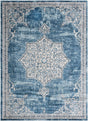 Blue 10' x 14' Nyla Rectangle Area Rug 100% Polypropylene Traditional Classic Carpet for Living Room, Kitchen, Bedroom, Dining, Office for Sale at Rug Engine