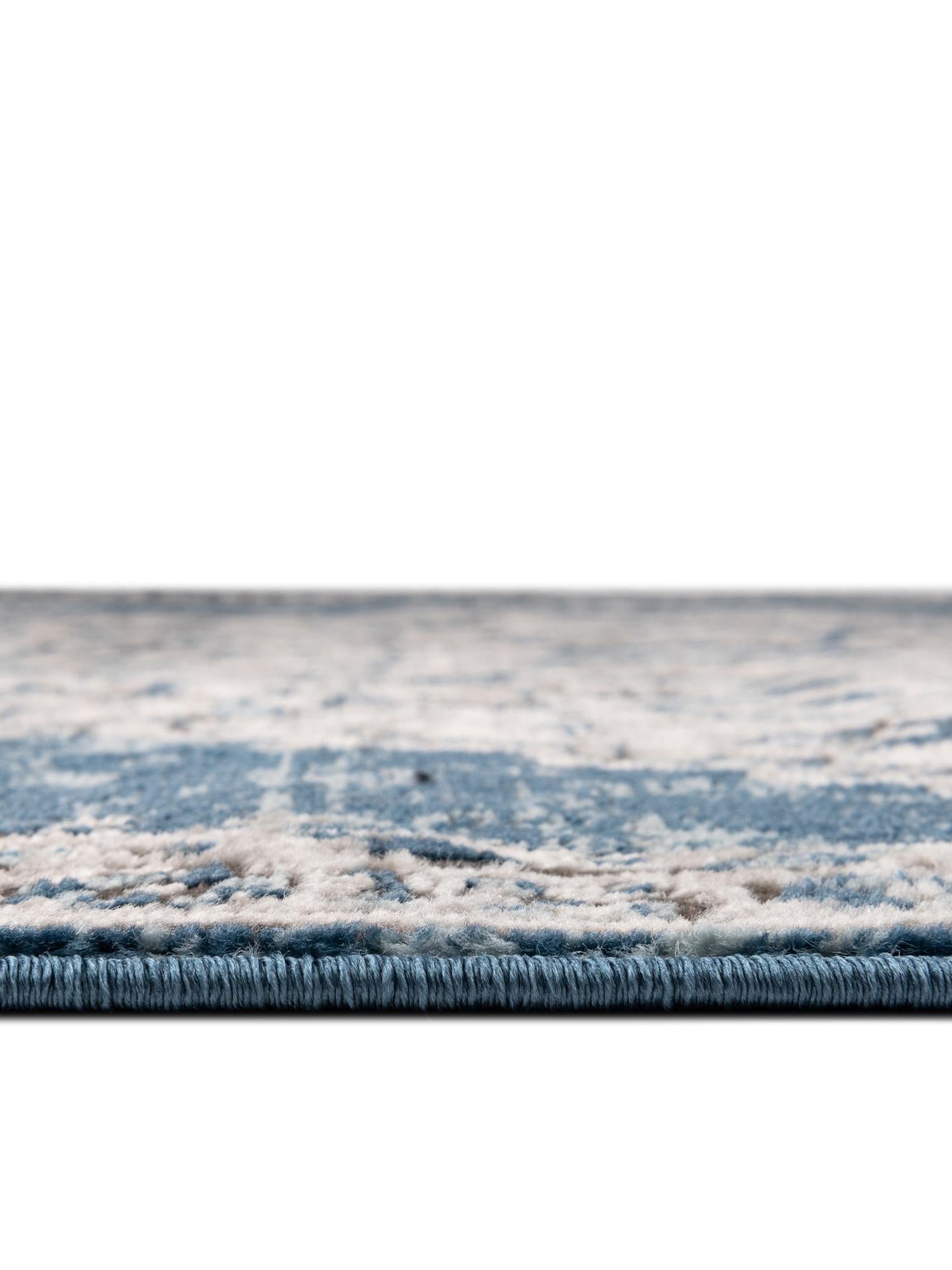 Blue 9' x 12' Nyla Rectangle Area Rug 100% Polypropylene Traditional Classic Carpet for Living Room, Kitchen, Bedroom, Dining, Office for Sale at Rug Engine