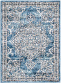 Blue 2' x 3' Nyla Rectangle Area Rug 100% Polypropylene Traditional Classic Carpet for Living Room, Kitchen, Bedroom, Dining, Office for Sale at Rug Engine