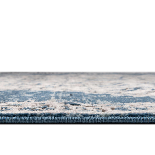 Blue 5' 3 x 8' Nyla Oval Area Rug 100% Polypropylene Traditional Classic Carpet for Living Room, Kitchen, Bedroom, Dining, Office for Sale at Rug Engine