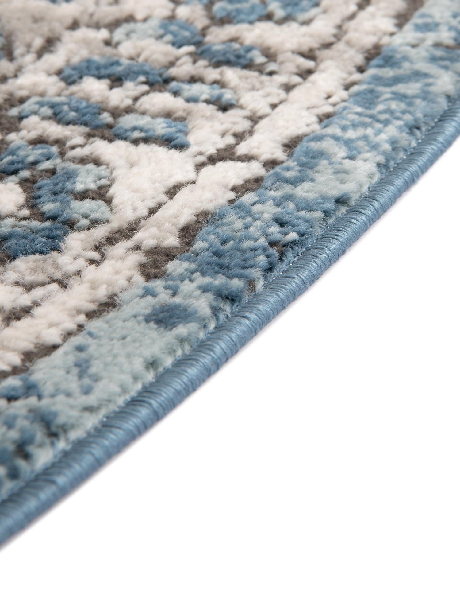 Blue 7' 10 x 10' Nyla Oval Area Rug 100% Polypropylene Traditional Classic Carpet for Living Room, Kitchen, Bedroom, Dining, Office for Sale at Rug Engine
