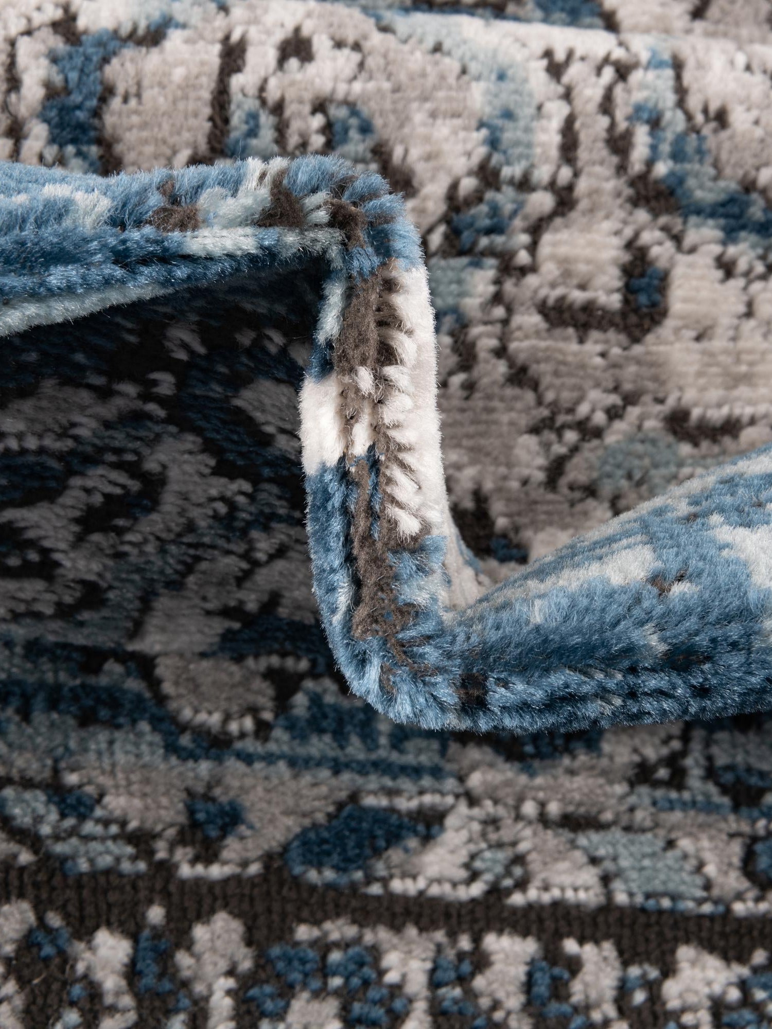 Blue 4' x 4' Nyla Octagon Area Rug 100% Polypropylene Traditional Classic Carpet for Living Room, Kitchen, Bedroom, Dining, Office for Sale at Rug Engine