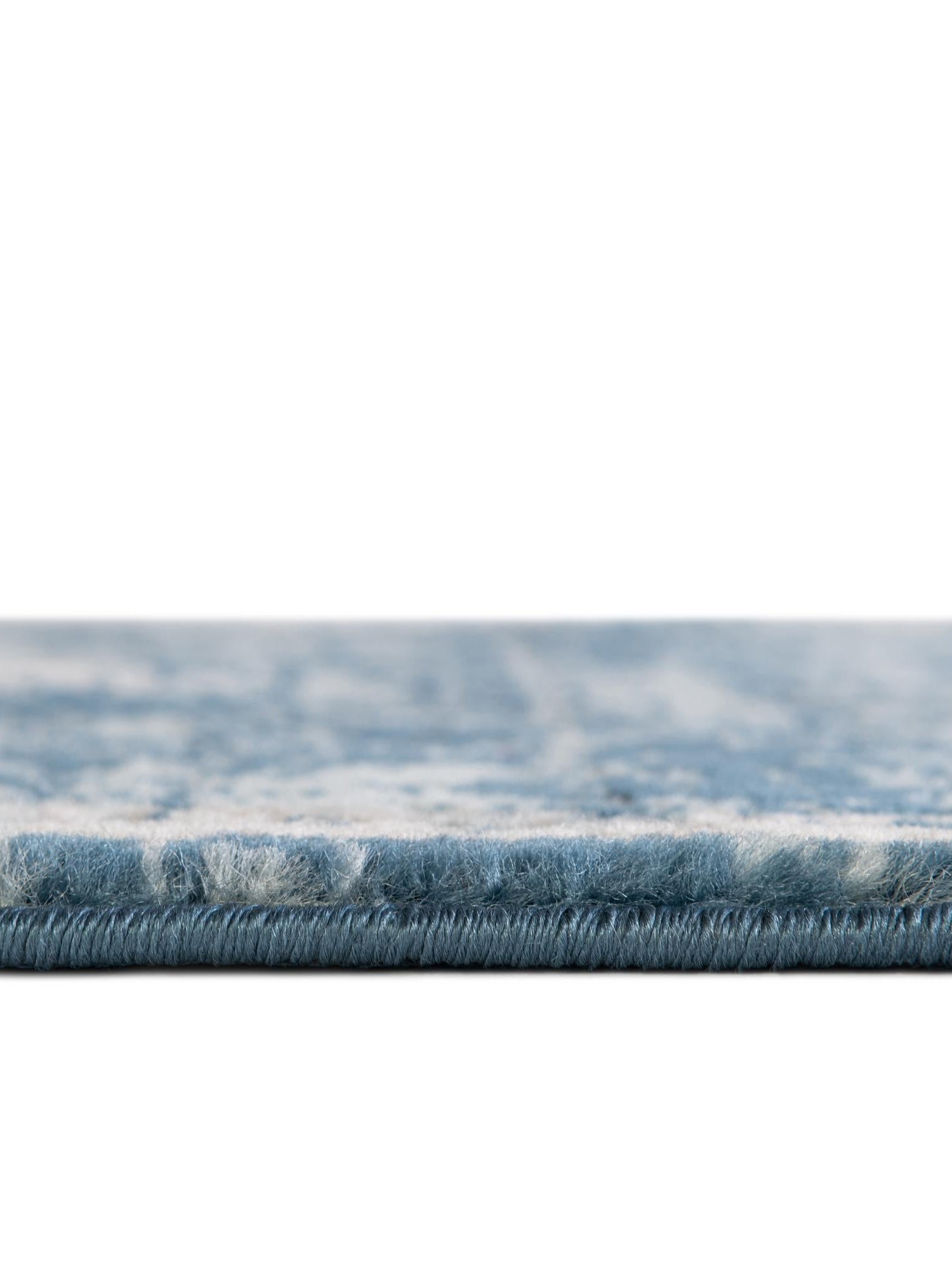 Blue 2' 7 x 12' Nyla Runner Area Rug 100% Polypropylene Traditional Classic Carpet for Living Room, Kitchen, Bedroom, Dining, Office for Sale at Rug Engine
