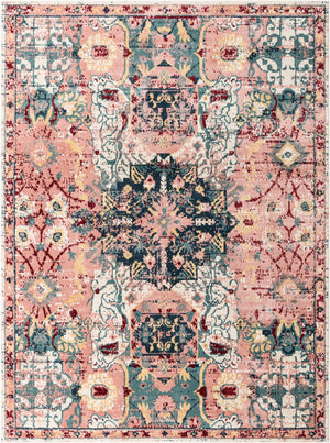 Pink 10' x 13' Sumter Rectangle Area Rug Contemporary Durable Easy Clean Carpet for Bedrooms, Living Areas, Dining, Office, Dorms for Sale at Rug Engine