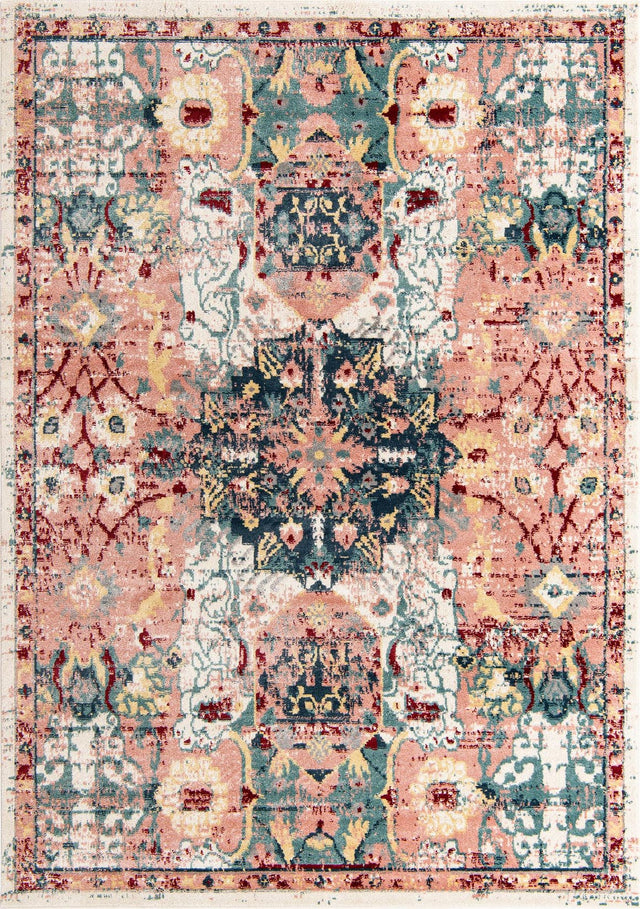 Pink 8' x 11' Sumter Rectangle Area Rug Contemporary Durable Easy Clean Carpet for Bedrooms, Living Areas, Dining, Office, Dorms for Sale at Rug Engine