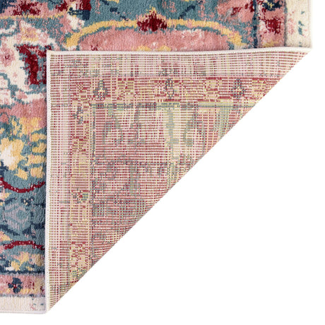 Pink 8' x 8' Sumter Octagon Area Rug Contemporary Durable Easy Clean Carpet for Bedrooms, Living Areas, Dining, Office, Dorms for Sale at Rug Engine