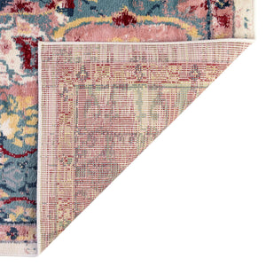 Pink 6' 1 x 6' 1 Sumter Octagon Area Rug Contemporary Durable Easy Clean Carpet for Bedrooms, Living Areas, Dining, Office, Dorms for Sale at Rug Engine