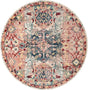 Pink 12' 4 x 12' 4 Sumter Round Area Rug Contemporary Durable Easy Clean Carpet for Bedrooms, Living Areas, Dining, Office, Dorms for Sale at Rug Engine