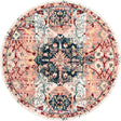 Pink 7' 1 x 7' 1 Sumter Round Area Rug Contemporary Durable Easy Clean Carpet for Bedrooms, Living Areas, Dining, Office, Dorms for Sale at Rug Engine