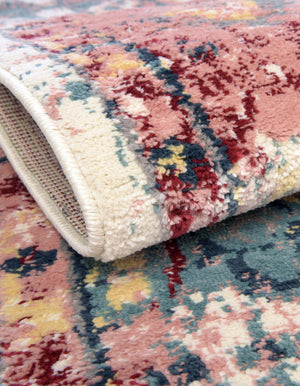 Pink 8' x 10' Sumter Oval Area Rug Contemporary Durable Easy Clean Carpet for Bedrooms, Living Areas, Dining, Office, Dorms for Sale at Rug Engine