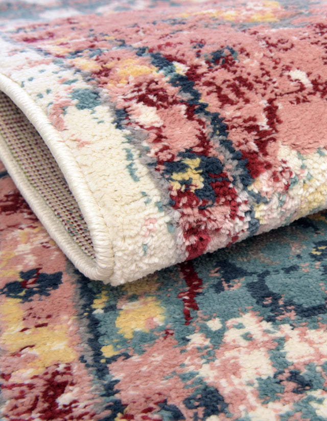 Pink 8' x 10' Sumter Oval Area Rug Contemporary Durable Easy Clean Carpet for Bedrooms, Living Areas, Dining, Office, Dorms for Sale at Rug Engine
