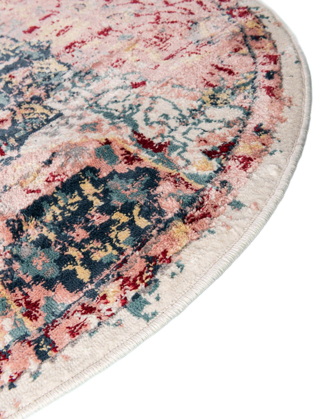 Pink 8' x 10' Sumter Oval Area Rug Contemporary Durable Easy Clean Carpet for Bedrooms, Living Areas, Dining, Office, Dorms for Sale at Rug Engine