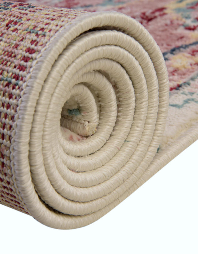 Pink 8' x 10' Sumter Oval Area Rug Contemporary Durable Easy Clean Carpet for Bedrooms, Living Areas, Dining, Office, Dorms for Sale at Rug Engine