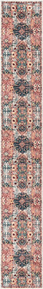 Pink 2' 6 x 16' 5 Sumter Runner Area Rug Contemporary Durable Easy Clean Carpet for Bedrooms, Living Areas, Dining, Office, Dorms for Sale at Rug Engine