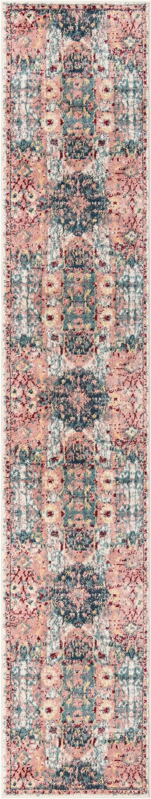 Pink 2' 6 x 13' 1 Sumter Runner Area Rug Contemporary Durable Easy Clean Carpet for Bedrooms, Living Areas, Dining, Office, Dorms for Sale at Rug Engine