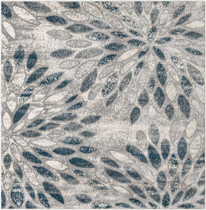 Gray 8' x 8' Sumter Square Area Rug Contemporary Durable Easy Clean Carpet for Bedrooms, Living Areas, Dining, Office, Dorms for Sale at Rug Engine