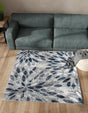 Gray 5' 1 x 5' 1 Sumter Square Area Rug Contemporary Durable Easy Clean Carpet for Bedrooms, Living Areas, Dining, Office, Dorms for Sale at Rug Engine