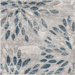 Gray 5' 1 x 5' 1 Sumter Square Area Rug Contemporary Durable Easy Clean Carpet for Bedrooms, Living Areas, Dining, Office, Dorms for Sale at Rug Engine