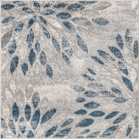 Gray 5' 1 x 5' 1 Sumter Square Area Rug Contemporary Durable Easy Clean Carpet for Bedrooms, Living Areas, Dining, Office, Dorms for Sale at Rug Engine