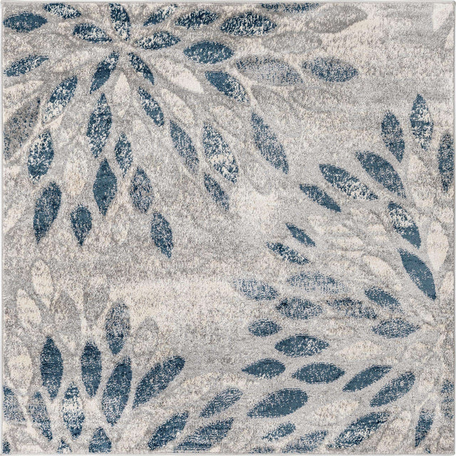Gray 5' 1 x 5' 1 Sumter Square Area Rug Contemporary Durable Easy Clean Carpet for Bedrooms, Living Areas, Dining, Office, Dorms for Sale at Rug Engine