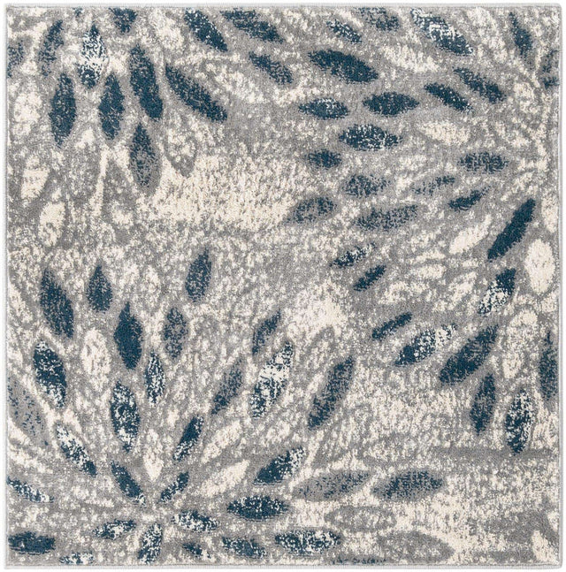 Gray 3' 3 x 3' 3 Sumter Square Area Rug Contemporary Durable Easy Clean Carpet for Bedrooms, Living Areas, Dining, Office, Dorms for Sale at Rug Engine