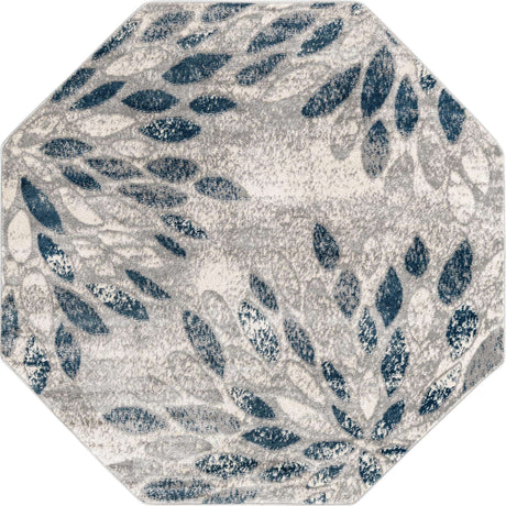 Gray 6' 1 x 6' 1 Sumter Octagon Area Rug Contemporary Durable Easy Clean Carpet for Bedrooms, Living Areas, Dining, Office, Dorms for Sale at Rug Engine