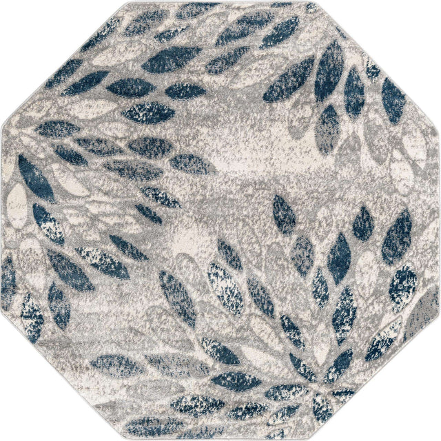 Gray 6' 1 x 6' 1 Sumter Octagon Area Rug Contemporary Durable Easy Clean Carpet for Bedrooms, Living Areas, Dining, Office, Dorms for Sale at Rug Engine