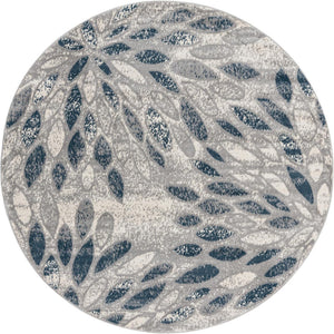 Gray 7' 1 x 7' 1 Sumter Round Area Rug Contemporary Durable Easy Clean Carpet for Bedrooms, Living Areas, Dining, Office, Dorms for Sale at Rug Engine