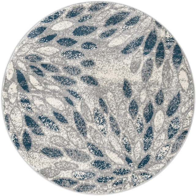Gray 4' 1 x 4' 1 Sumter Round Area Rug Contemporary Durable Easy Clean Carpet for Bedrooms, Living Areas, Dining, Office, Dorms for Sale at Rug Engine